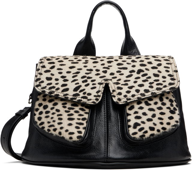 Spotted Calf Hair Petite Mezulari Bag