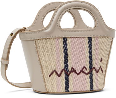 Дамска чанта Marni Marni Tropicalia Micro Tote Bag Кафяво | BMMP0067Q7 P8181, 3