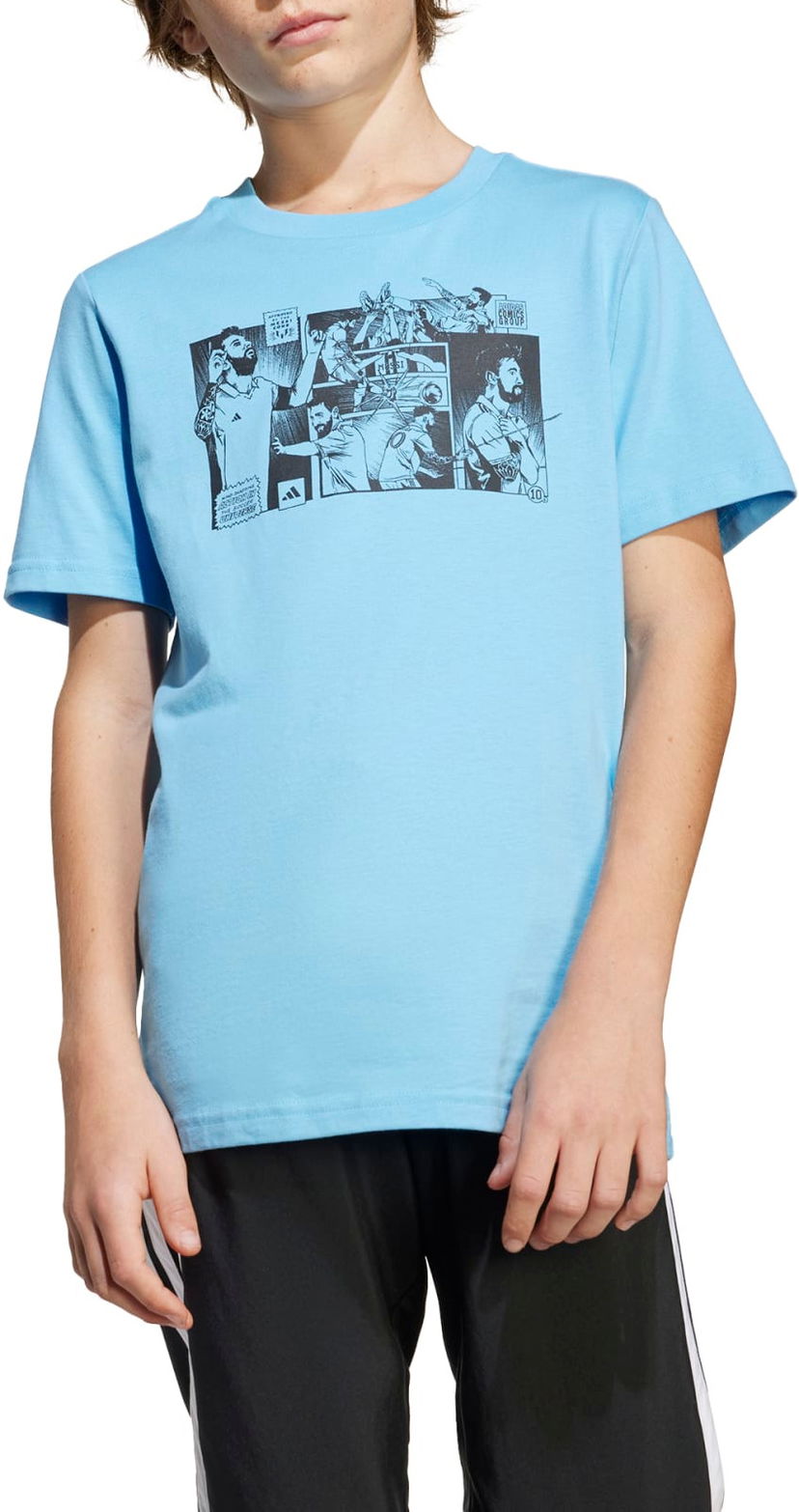 Тениска adidas Originals MESSI Graphic T-Shirt Синьо | jj1413