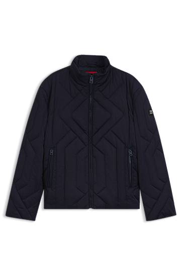 Яке BOSS Quilted Satin Water-Repellent Jacket Тъмно синьо | 50546223, 0