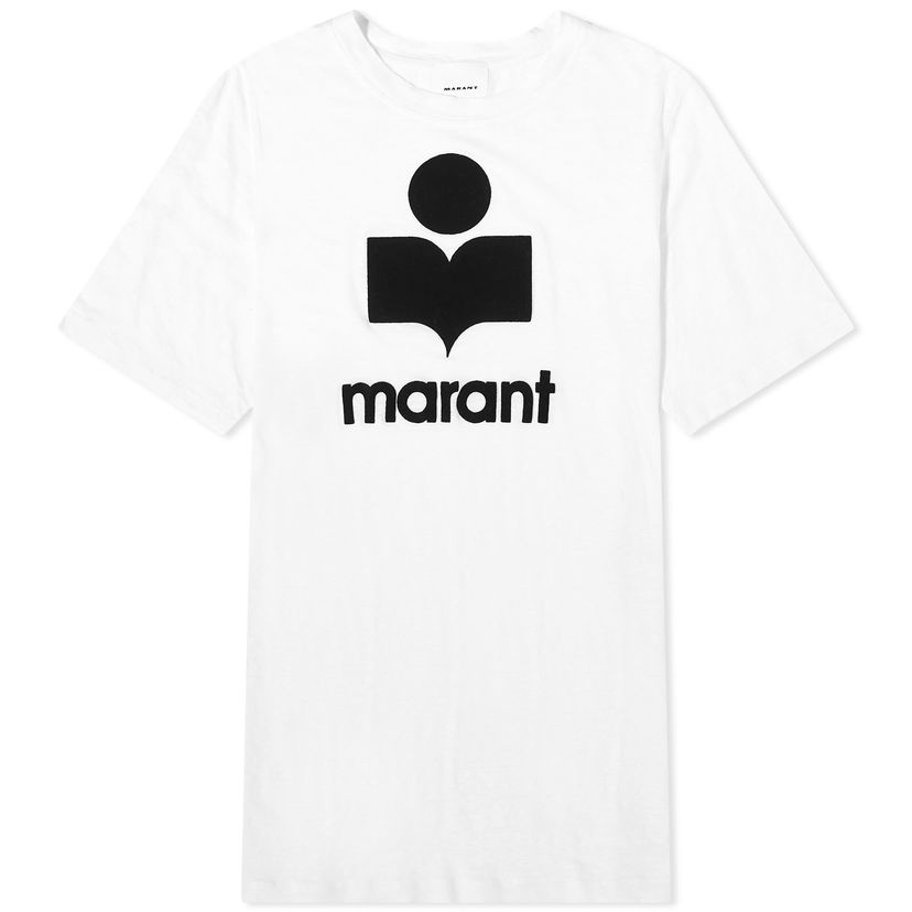 Тениска ISABEL MARANT Karman Logo T-Shirt Бяло | 24PTS0045HA-B1N22H-20WH