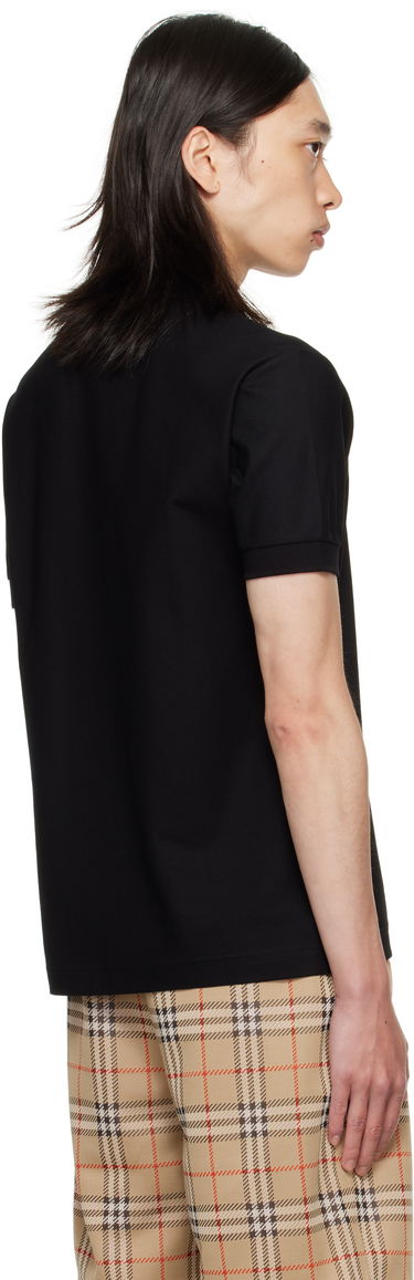 Поло тениска Burberry Burberry EKD Cotton Polo Черно | 8116183, 2
