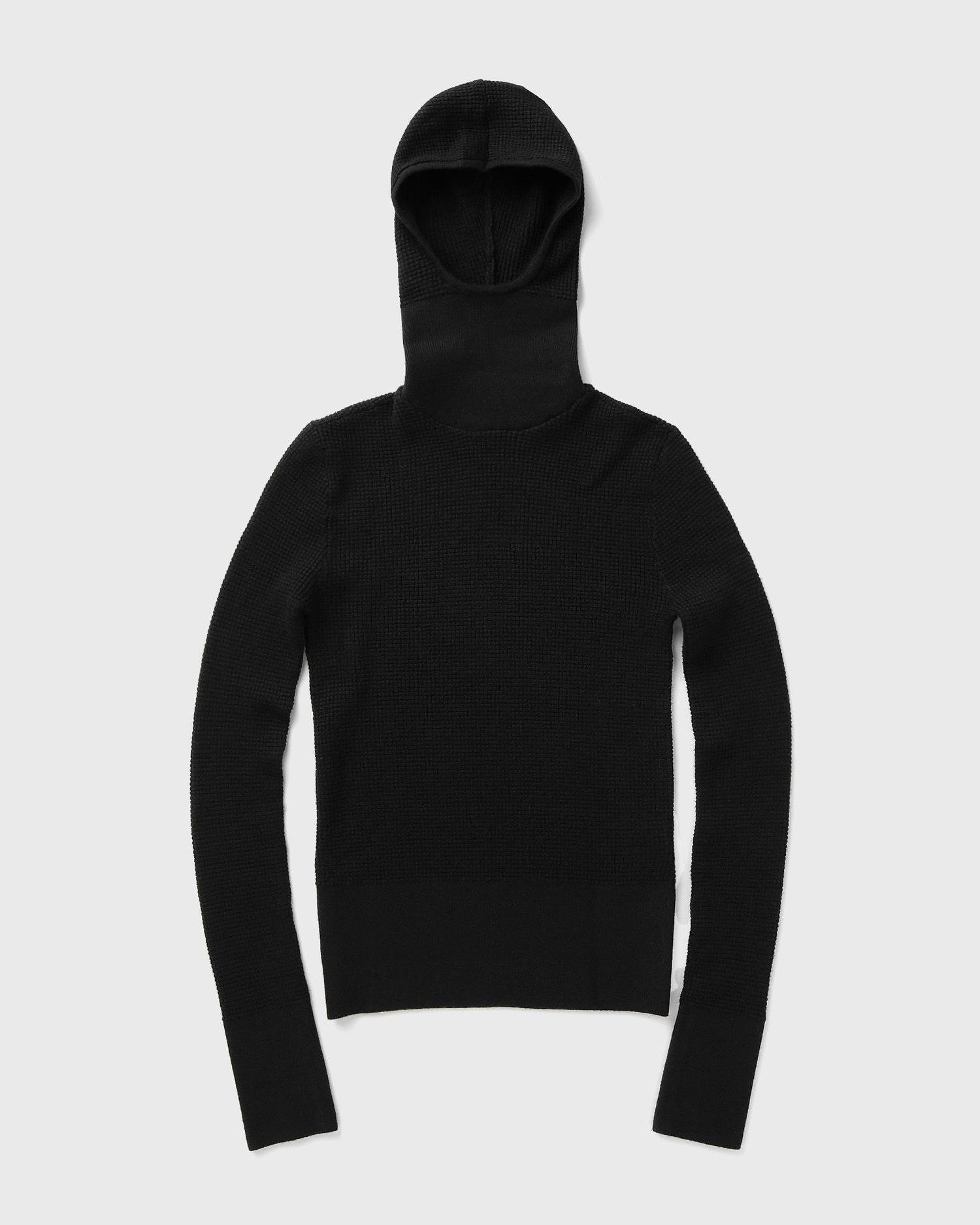 Суитчър Fear of God Waffle Knit Long Sleeve Hoodie Черно | 192SP257230FW-861, 1