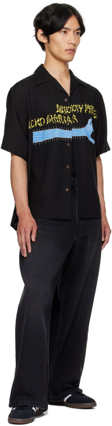 Риза WACKO MARIA WACKO MARIA x NECKFACE Short Sleeve Shirt Черно | NECKFACE-WM-HI20, 3