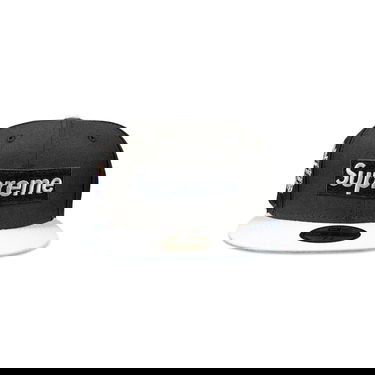 Шапка с козирка Supreme 2-Tone Box Logo New Era Черно | SS22H47 BLACK, 1