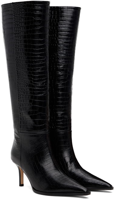 Чорапи Aeyde Aeyde Tula Leather Tall Boots Черно | A11-KB-TULP75ST95-FW24-800-065, 3