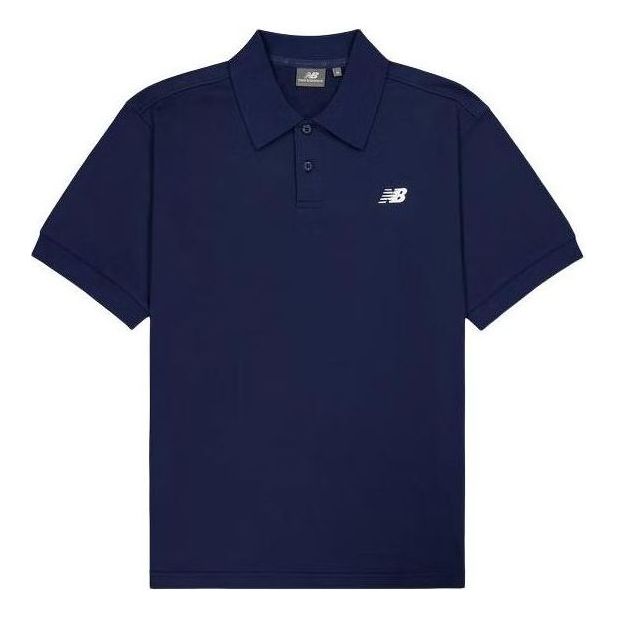 Поло тениска New Balance Polo Shirt Тъмно синьо | NFE21011-NV
