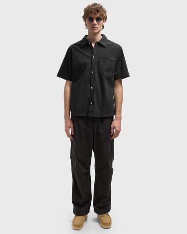 Риза CALVIN KLEIN Short Sleeve Camp Collar Button-Up Shirt D6 Collection Черно | LV04RC114GUB1, 1