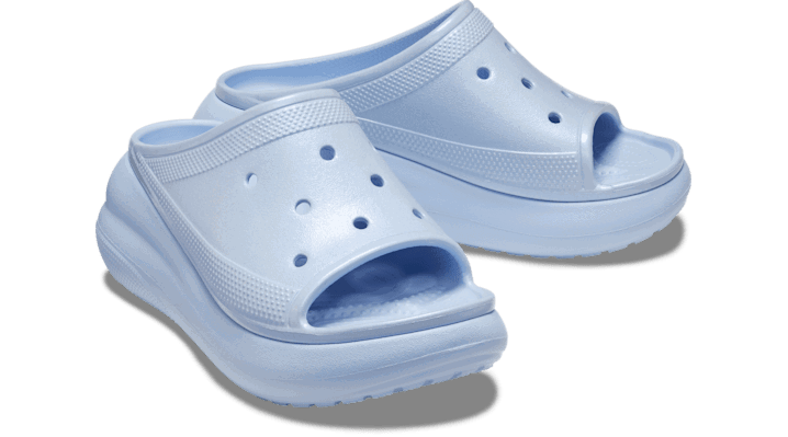 Кецове и обувки Crocs Crush Meta Pearl Slides Синьо | 209045-4NS, 1