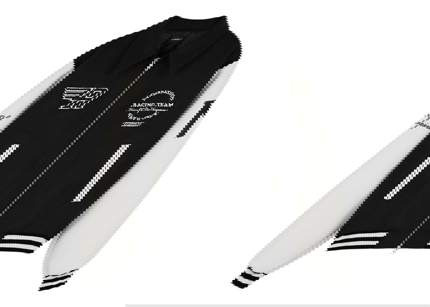 Яке Represent Clo Represent Racing Team Varsity Jacket Black/White Черно | M01143-01, 0