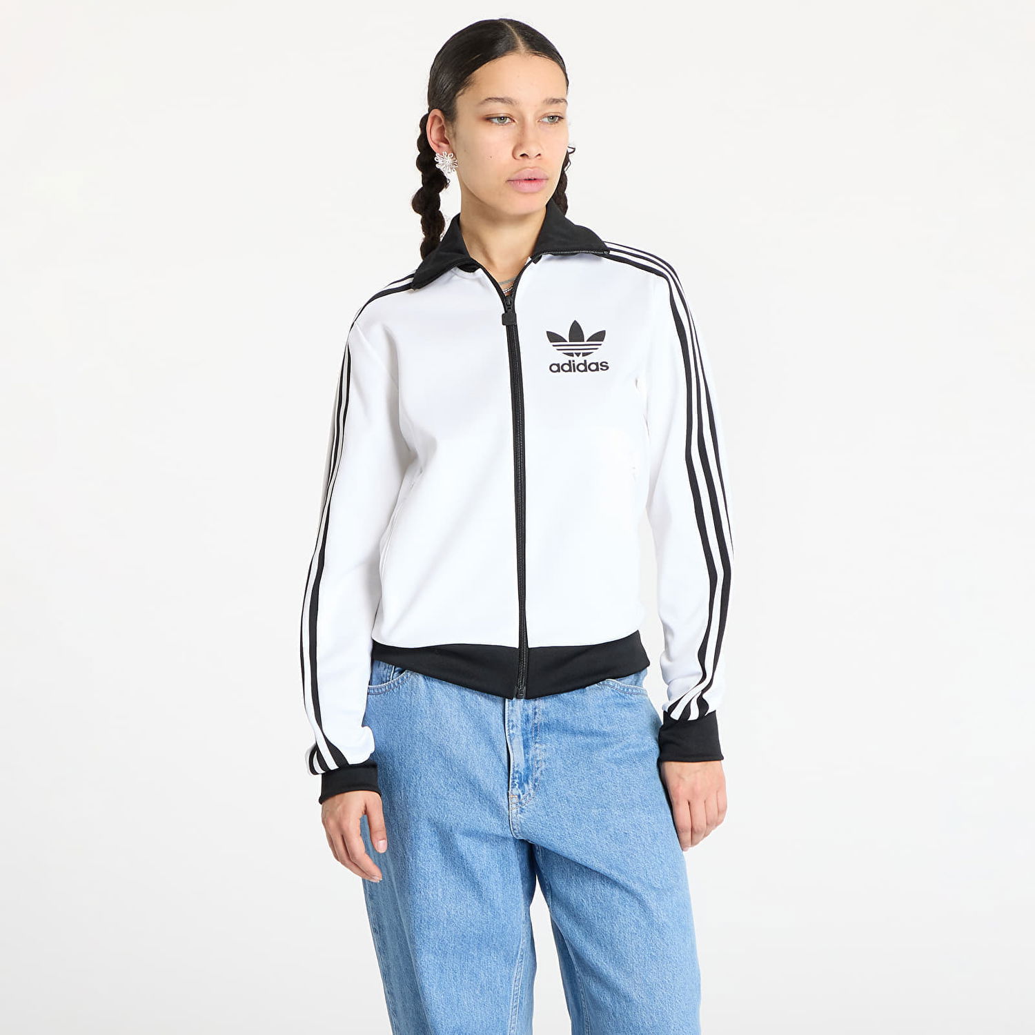 Яке бомбър adidas Originals Adicolor Classic Track Top Бяло | JC5806, 0