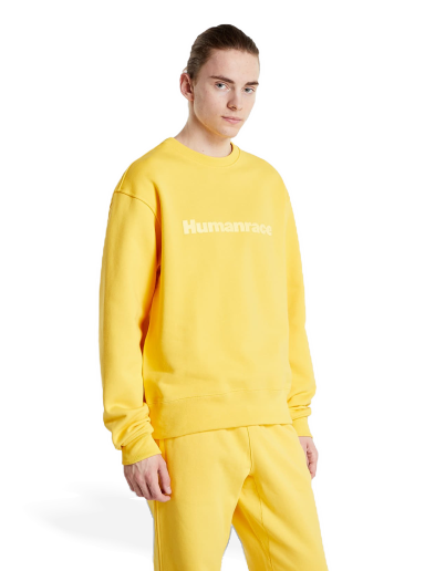 Суитчър adidas Originals Pharrell Williams x Basics Crew Bold Жълто | HI5544