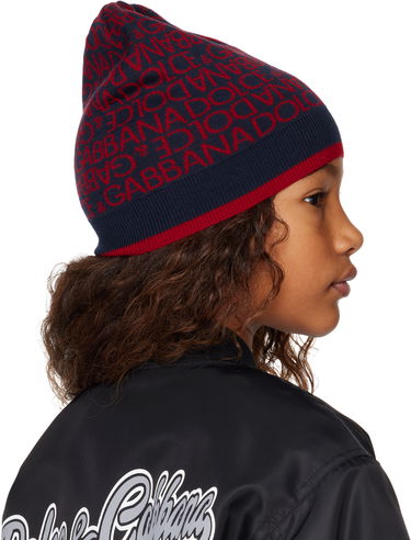 Яке бомбър Dolce & Gabbana Dolce&Gabbana Kids Jacquard Knit Beanie Черно | LBKHA7 JCVW1, 2