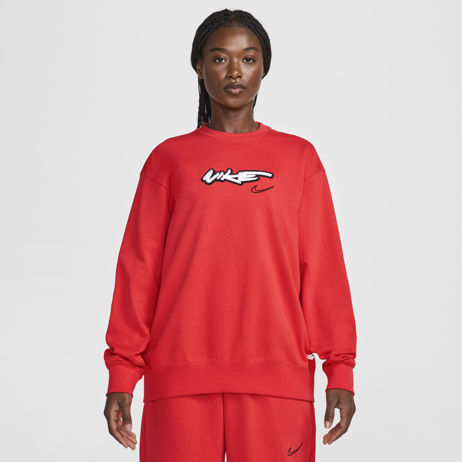 Суитчър Nike Sportswear Breaking Crewneck Червено | FZ0256-696, 0