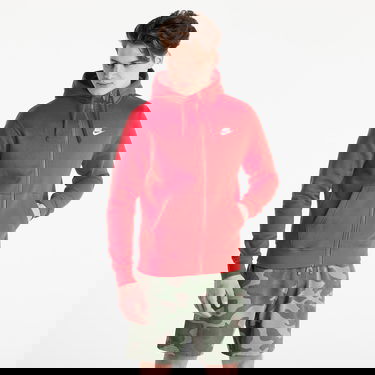 Суитчър Nike Sportswear Club Hoodie Full-Zip Brushed Back Червено | BV2645-657, 0