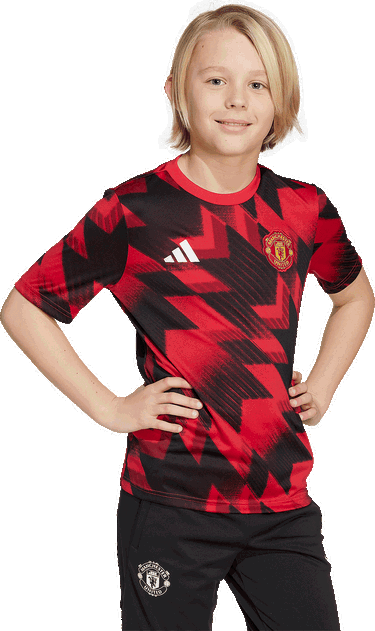 Фланелка adidas Originals Manchester United Pre-Match Jersey Червено | jp3235, 3