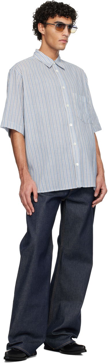 Риза ISABEL MARANT Isabel Marant Labilio Short Sleeve Striped Button-Up Shirt Многоцветен | CH0085HD-D1I03H, 3