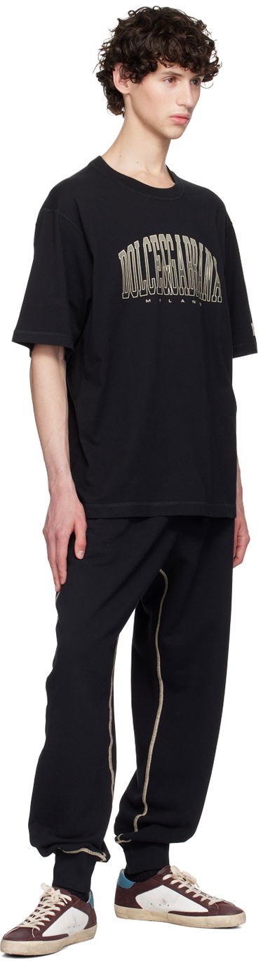 Спортни панталони Dolce & Gabbana DG Logo Sweatpants Черно | GV3CXTG7NQD, 3