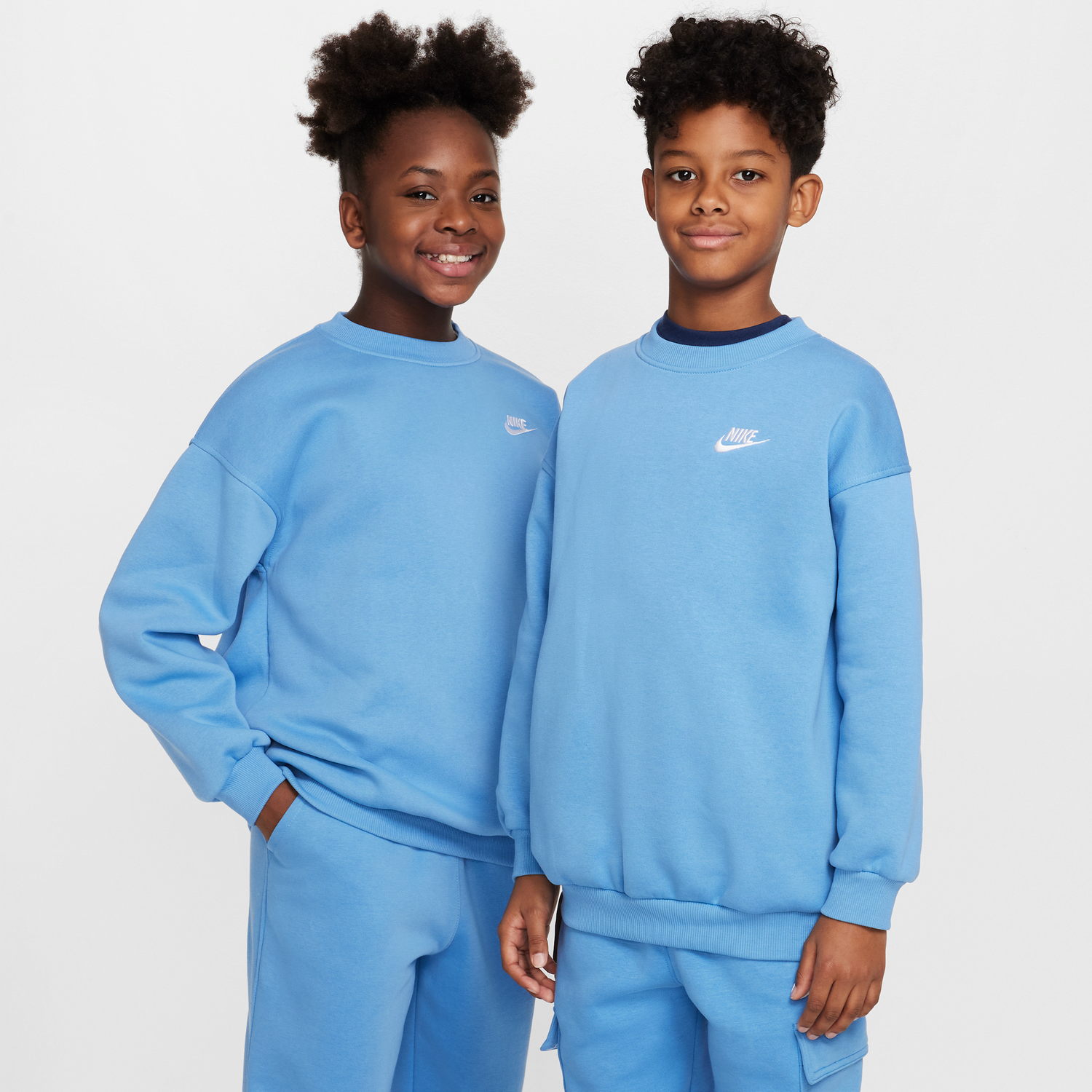 Суитчър Nike Nike Sportswear Club Fleece Crew Sweatshirt Синьо | FD2923-489, 1
