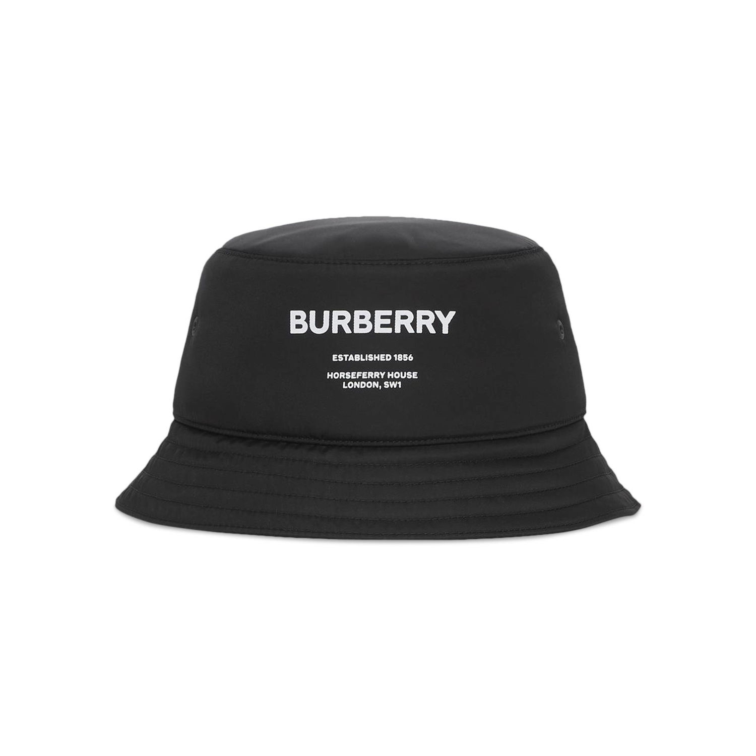 Шапка Burberry Horseferry Print Bucket Hat Черно | 8044081, 1