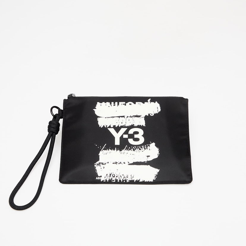 Дамска чанта Y-3 Black Pouch with Logo Print Черно | JD2912