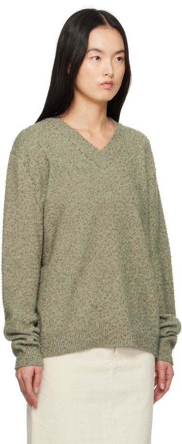 Пуловер Maison Margiela Maison Margiela Pilling V-Neck Sweater Кафяво | S50HN0011 M13108, 4