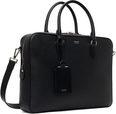 Голяма пазарска чанта Tom Ford Elliot Leather Briefcase Черно | H0651-LCL213S, 1