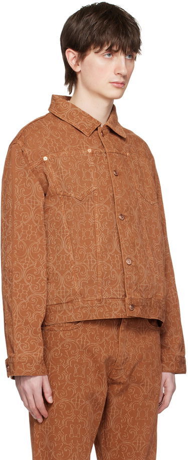 Яке Drôle de Monsieur Drôle De Monsieur Faïence Print Denim Jacket Кафяво | B-JT137-CO052-CG, 1