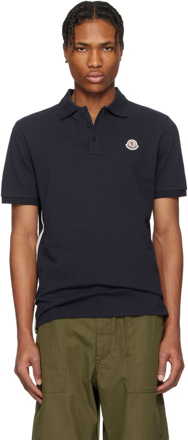 Поло тениска Moncler Moncler Archivio Short Sleeve Polo Тъмно синьо | K10918A0002689A16, 0