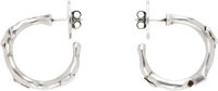 Ann Demeulemeester Juana Silver Thorn Hoop Earrings