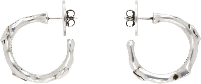 Обеци Ann Demeulemeester Ann Demeulemeester Juana Silver Thorn Hoop Earrings Металик | 2520-W-JE53-JW020-070