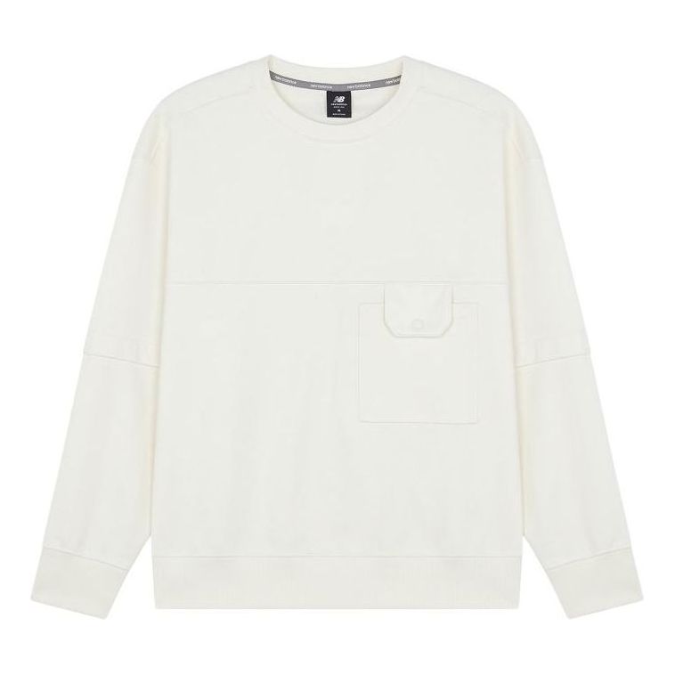 Суитчър New Balance Lifestyle Sweatshirt Бяло | AMT21369-IV, 0