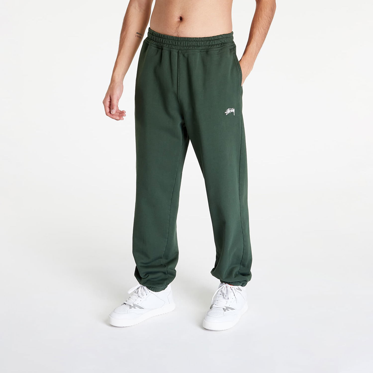 Спортни панталони Stüssy Stock Logo Pant Зелено | 116550 forest, 0