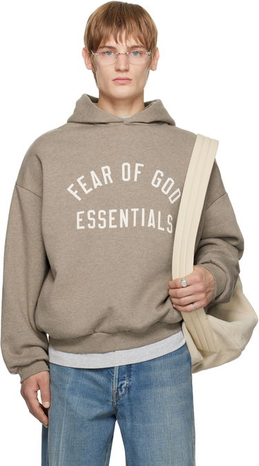Суитчър Fear of God Fear of God ESSENTIALS Fleece Hoodie Кафяво | 192HO246251F, 0