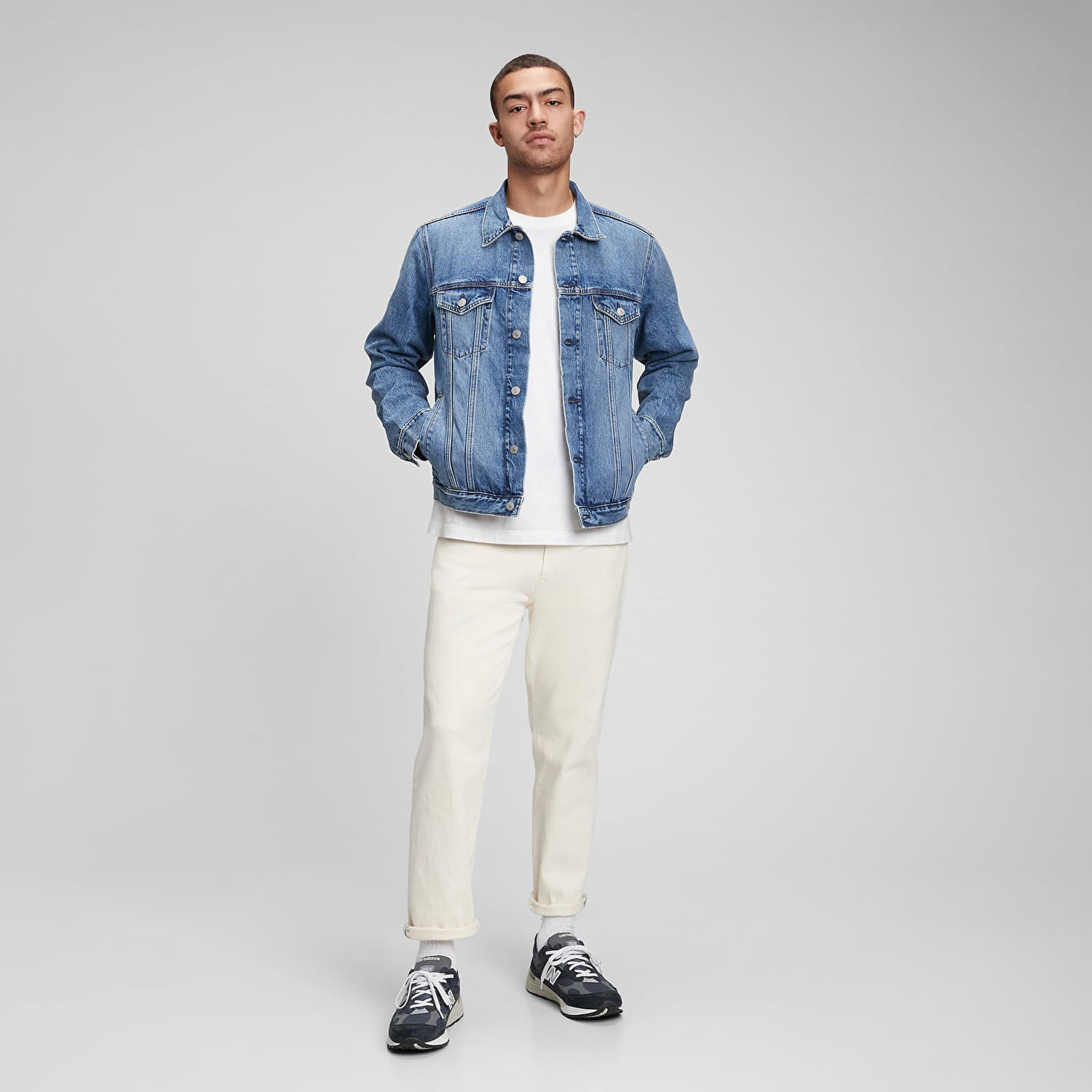 Яке GAP Denim Jacket Синьо | 819576-00, 0