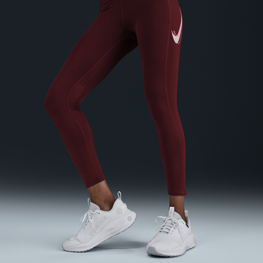 Клинове Nike Fast 7/8 Mid-Rise Leggings Бургунди | HV8555-619, 1