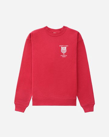 Суитчър Sporty & Rich Athletic Team Crewneck Червено | CR632RU, 0