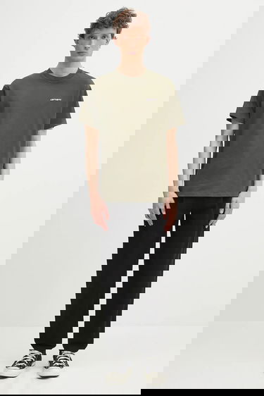 Тениска Carhartt WIP S/S Script Embroidery T-Shirt Зелено | I030435.2QHXX, 4