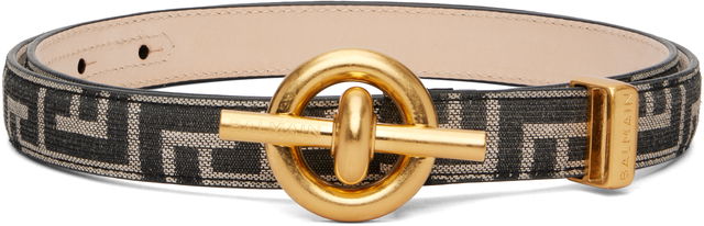Monogram Jacquard T-Bar Belt