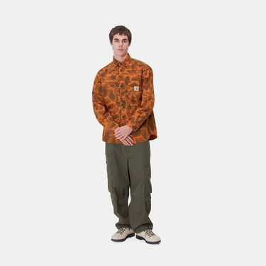 Риза Carhartt WIP Duck Camo Long Sleeve Shirt Оранжево
 | I033769_8, 1
