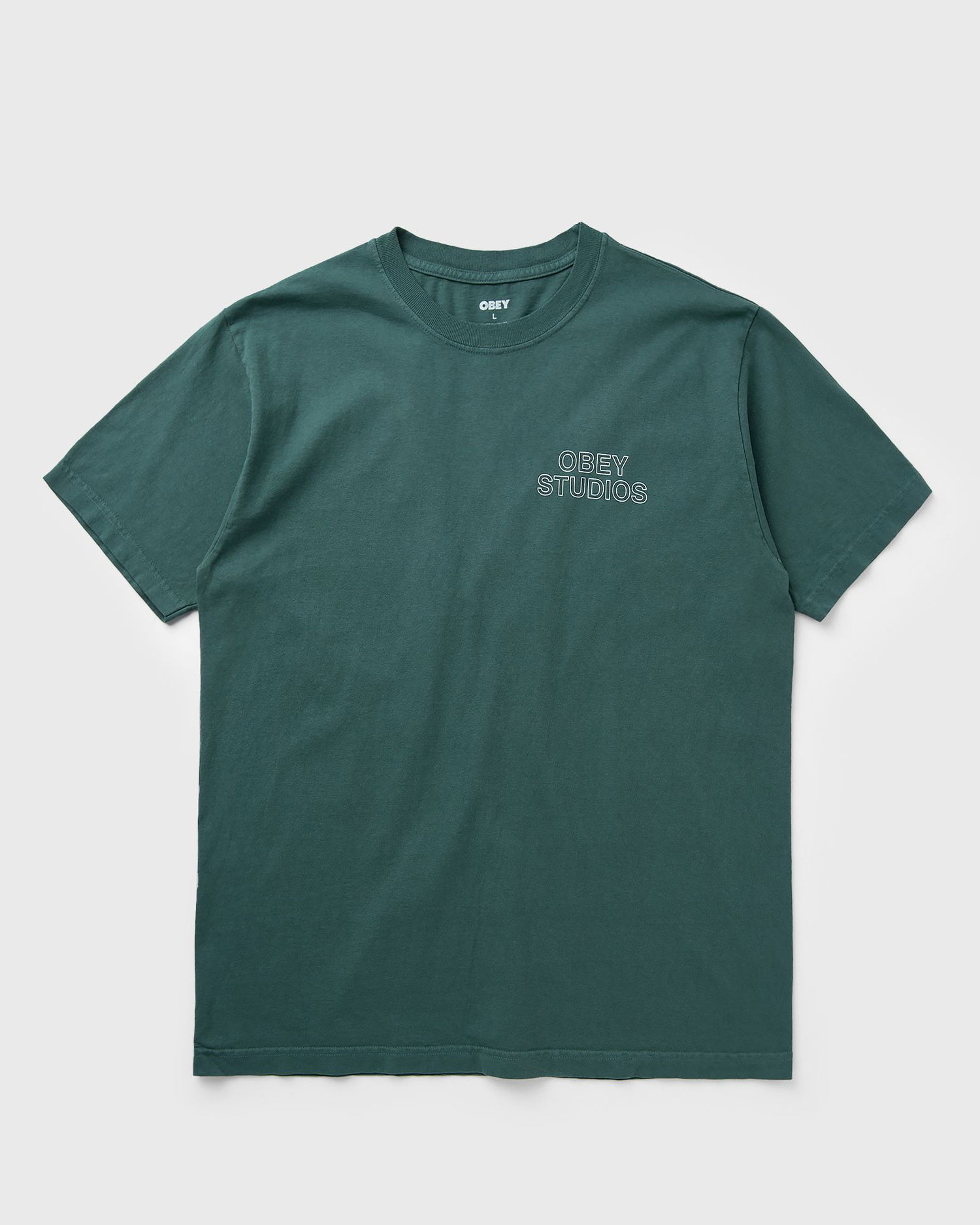Тениска OBEY Obey Studios Outline T-Shirt Зелено | 167924095-RFR, 0