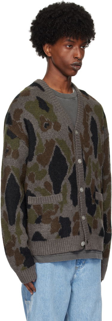 Пуловер Carhartt WIP Camouflage Knit Cardigan Сиво | I033914, 1