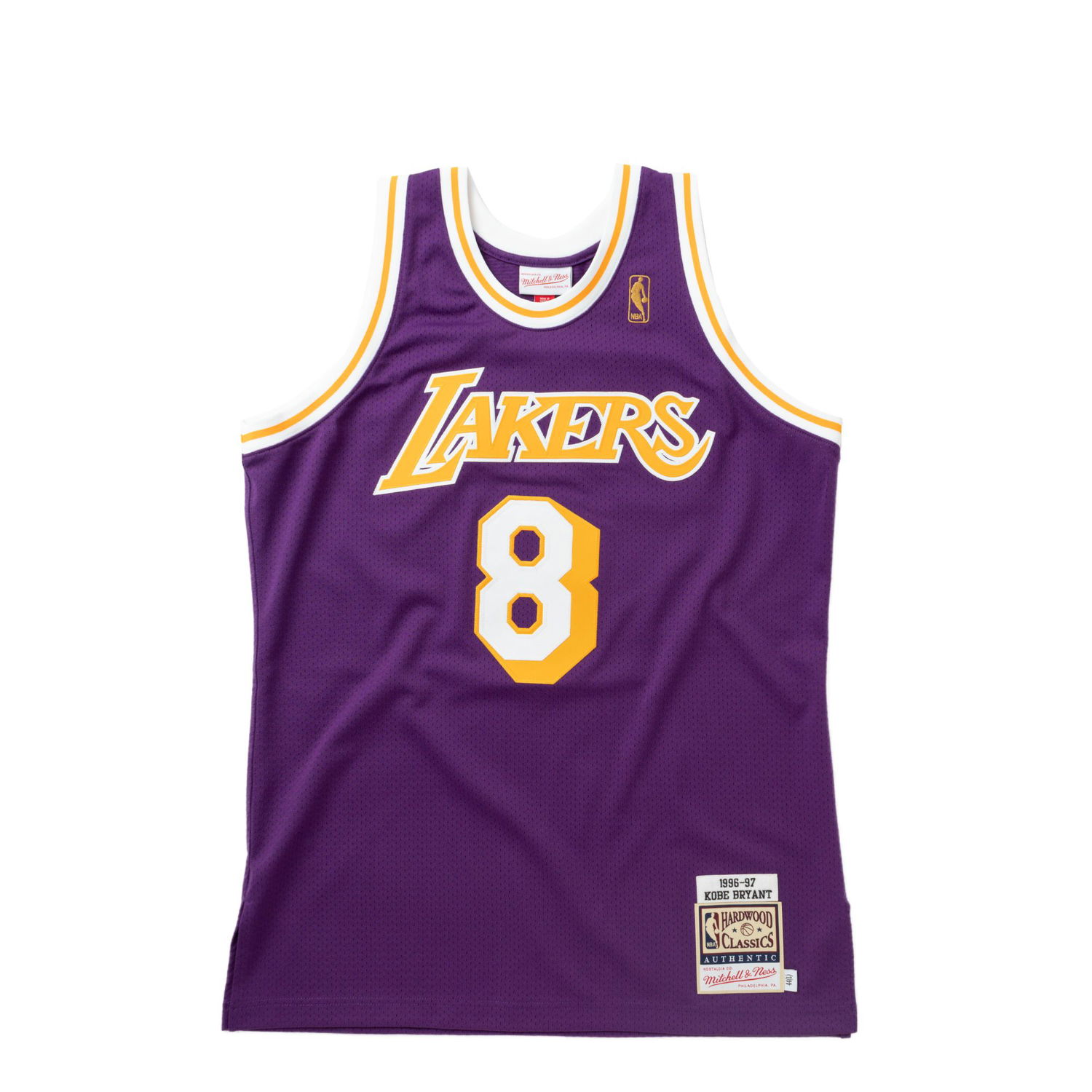 Фланелка Mitchell & Ness NBA AUTHENTIC JERSEY LOS ANGELES LAKERS ROAD 1996-97 KOBE BRYANT #8 Лилаво | AJY4GS18092-LALPURP96KBR, 0