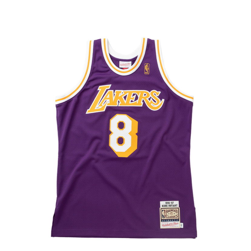 Фланелка Mitchell & Ness NBA AUTHENTIC JERSEY LOS ANGELES LAKERS ROAD 1996-97 KOBE BRYANT #8 Лилаво | AJY4GS18092-LALPURP96KBR