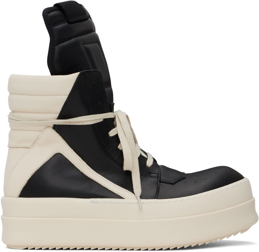 Кецове и обувки Rick Owens Rick Owens Hollywood Mega Bumper Geobasket Черно | RU01E5868 LCO