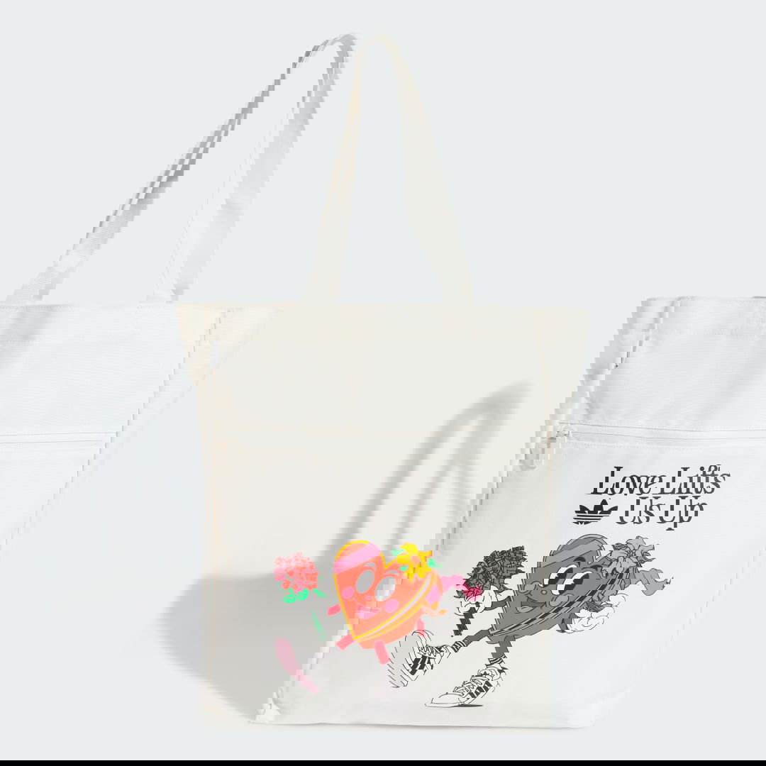 Голяма пазарска чанта adidas Originals Originals Tote Bag Бяло | JD5365, 0