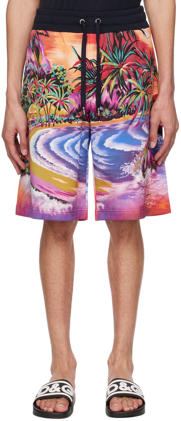 Къси панталони Dolce & Gabbana Multicolor Jogging Shorts Многоцветен | GVB7HTHI7PJ, 0