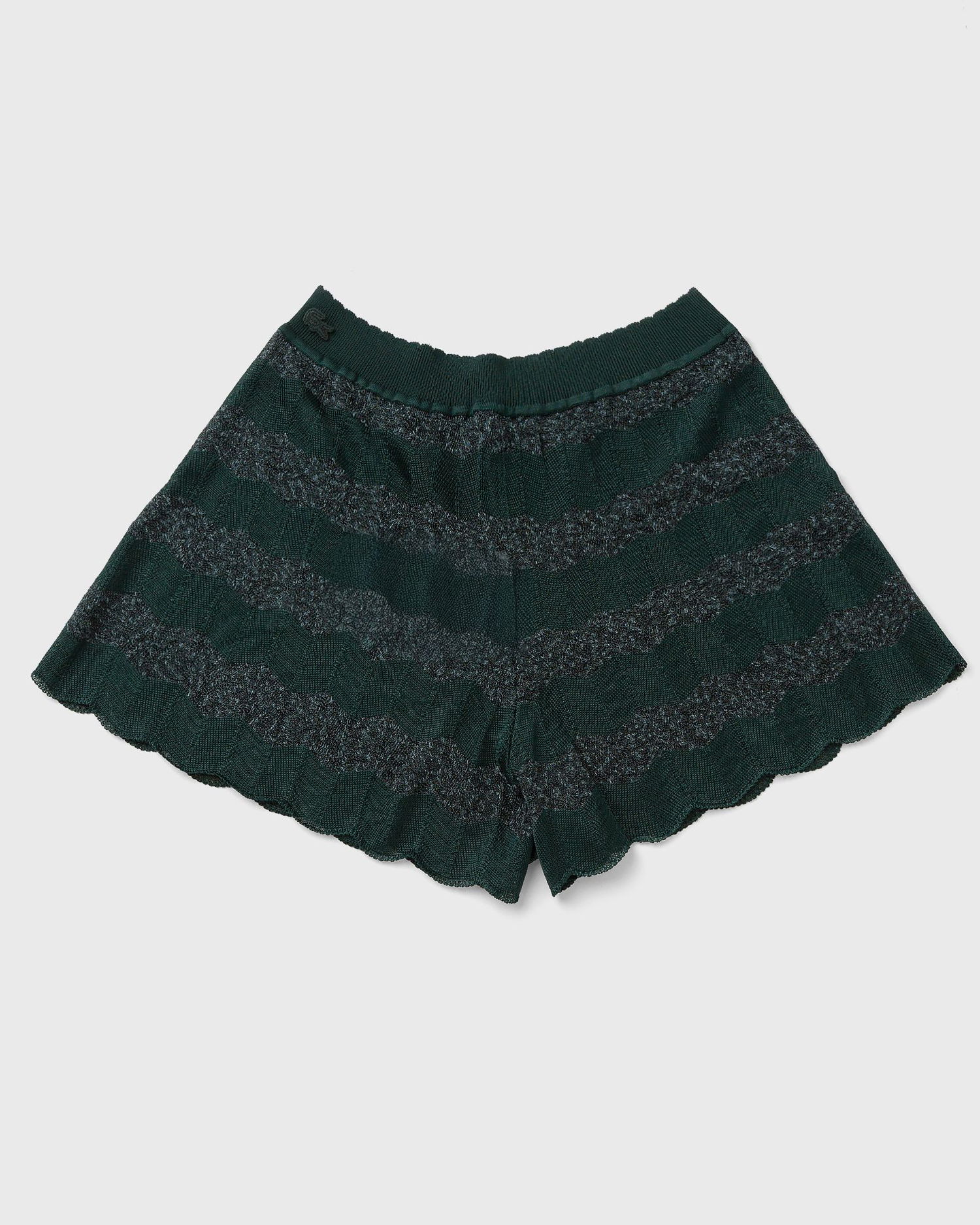 Къси панталони Lacoste Scalloped Knit Shorts Зелено | GF3651-YZP, 0
