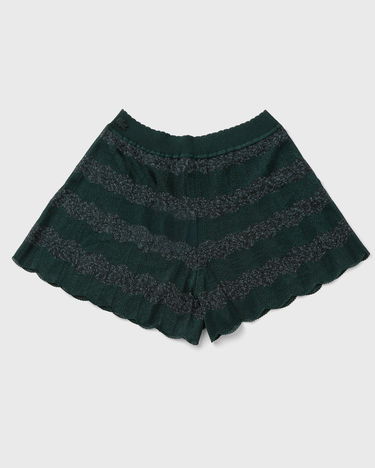 Къси панталони Lacoste Scalloped Knit Shorts Зелено | GF3651-YZP, 0