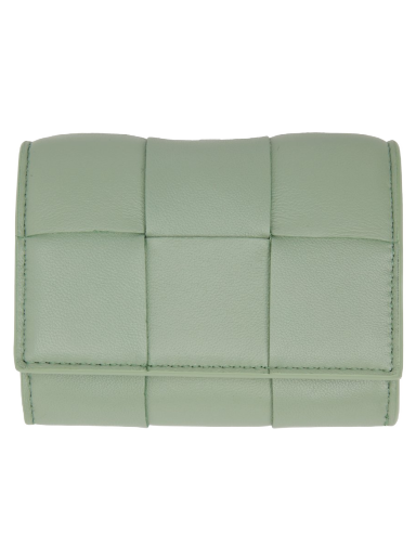 Портфейл Bottega Veneta Small Envelope Card Case Зелено | 708592 VCQC4